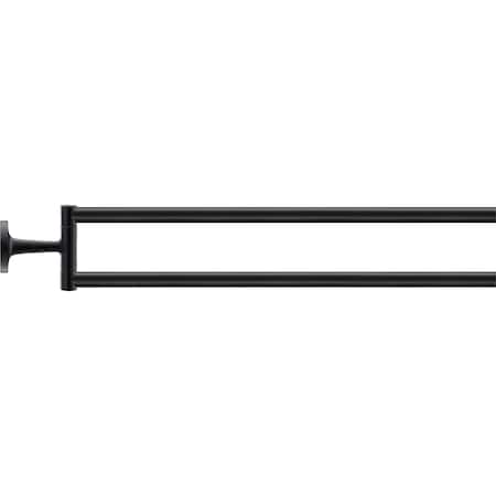 Duravit Starck T Towel Rail Black Matt 0099414600